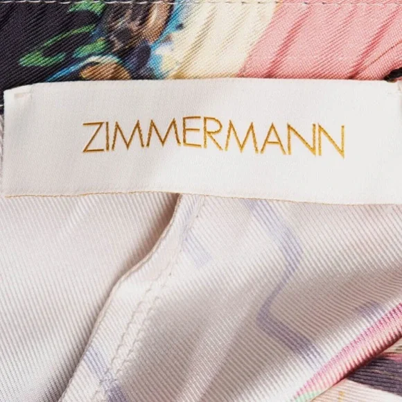 Zimmermann Multicolor Graphic Wide-Leg Pants - Picture 2 of 6